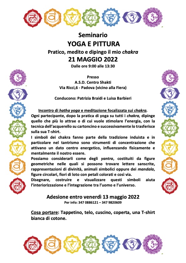 volantino YOGA E PITTURA